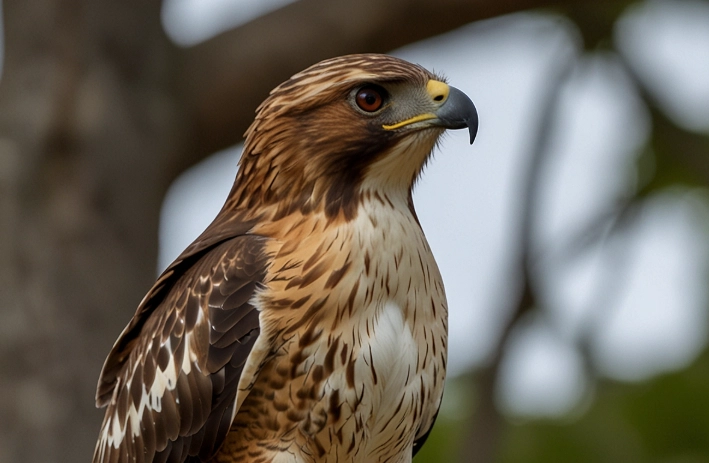 identify Red-tailed Hawk